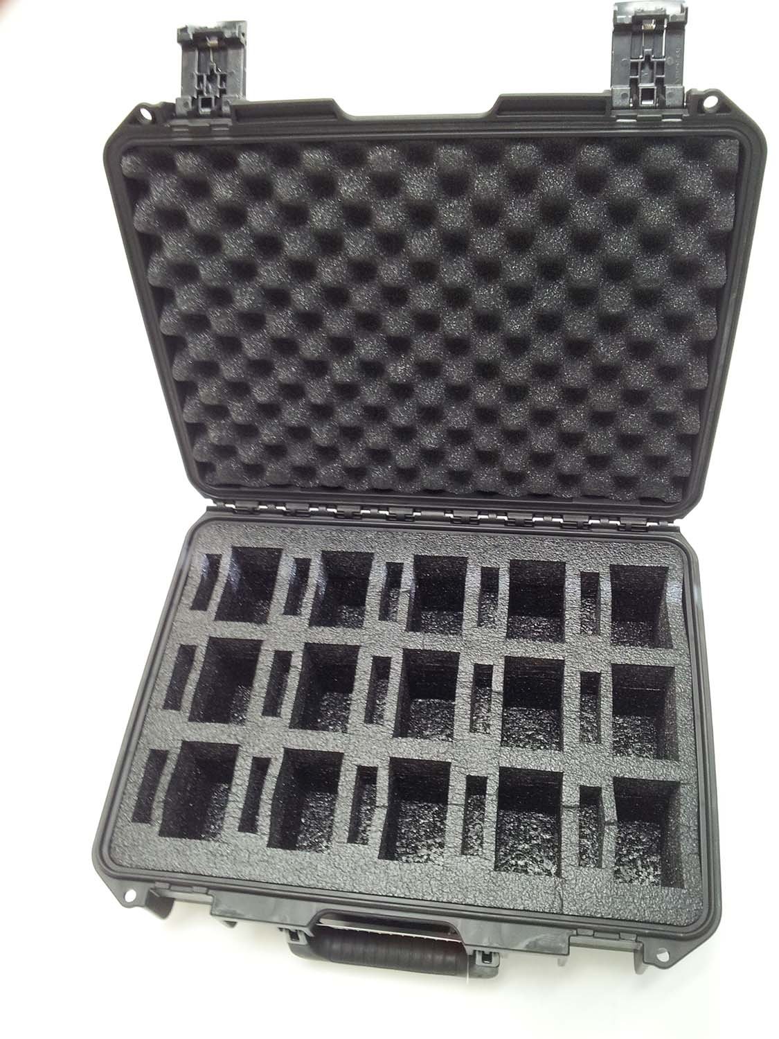 a custom case with a foam insert