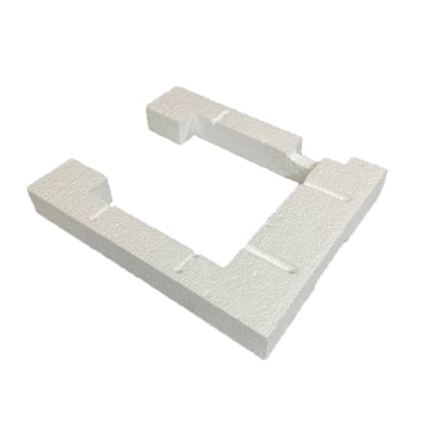 hotwire and routered EPS insulation piece left