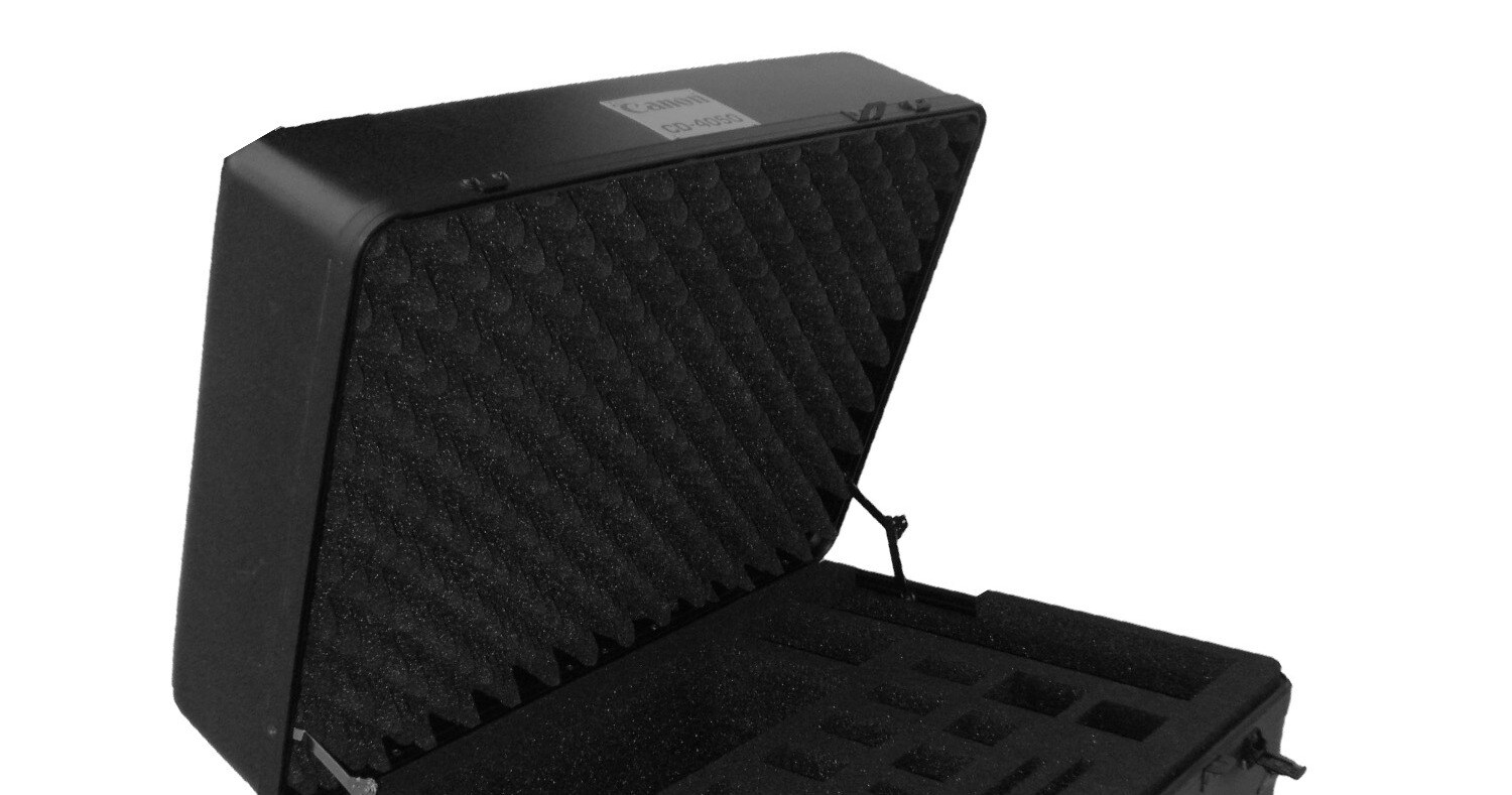 the lid of a custom case insert with foam liner