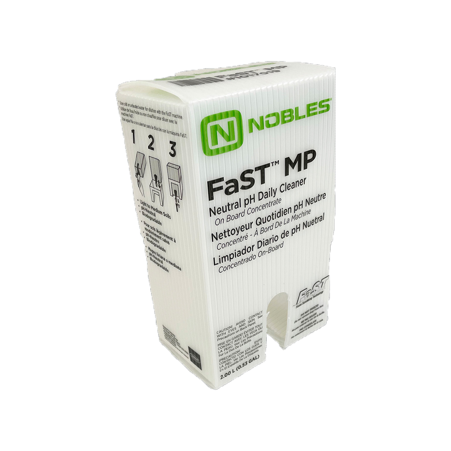 printed plastic box standing