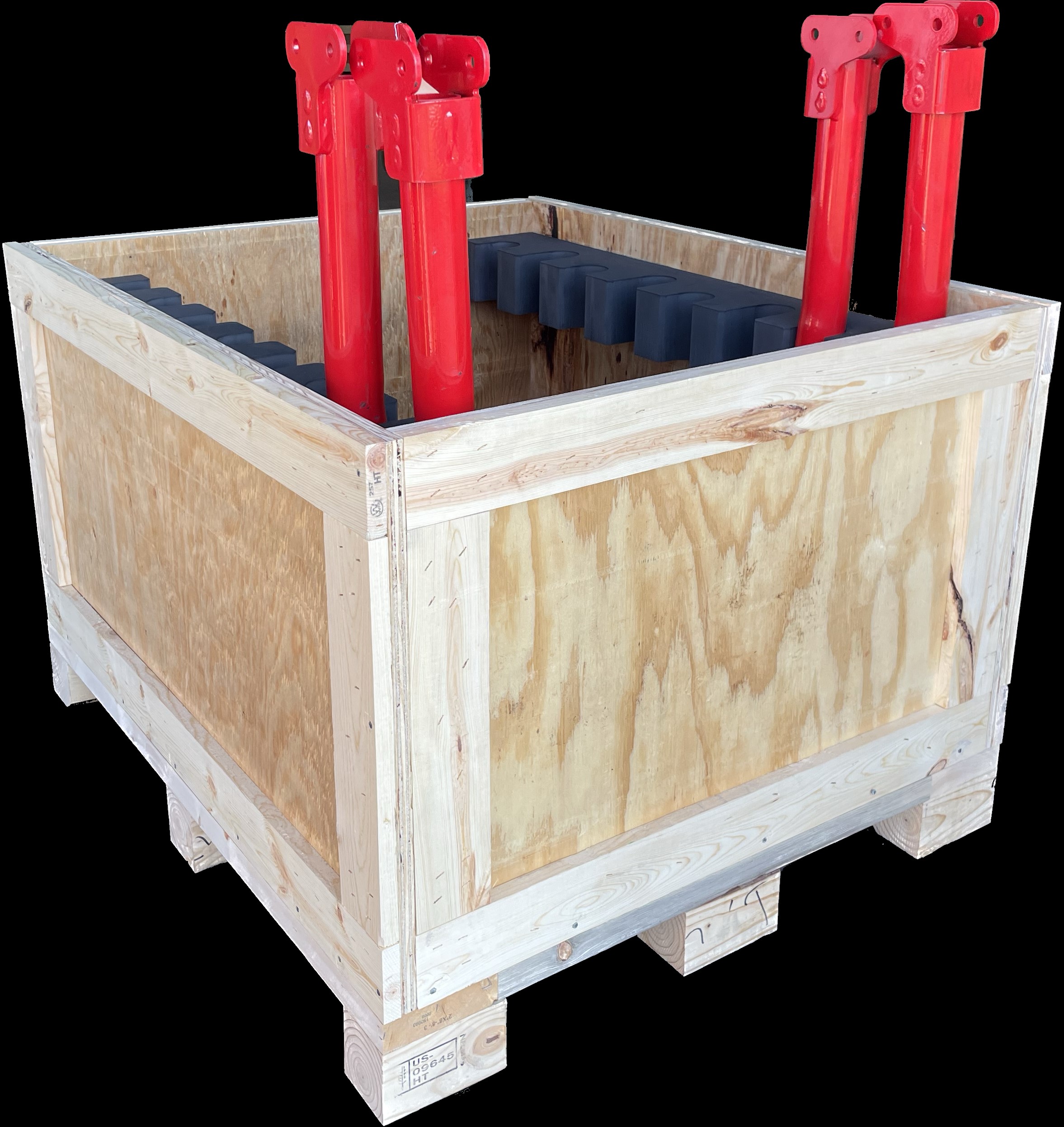 ROPS Returnable Packaging with Wood and XLPE