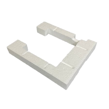 hotwire and routered EPS insulation piece left